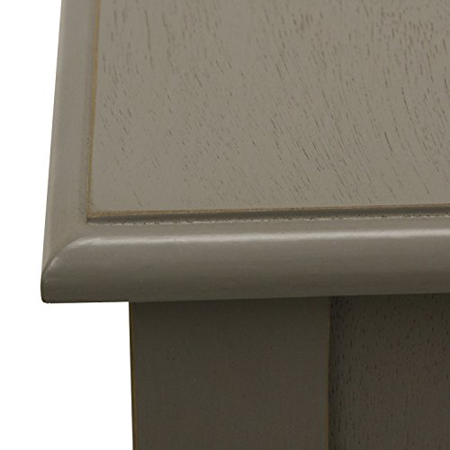 Image of Decor Therapy Simplify 1-Drawer Accent Table, Eased Edge Grey