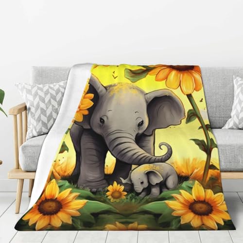 Couverture polaire douce éléphant, le cadeau de naissance idéal - 2