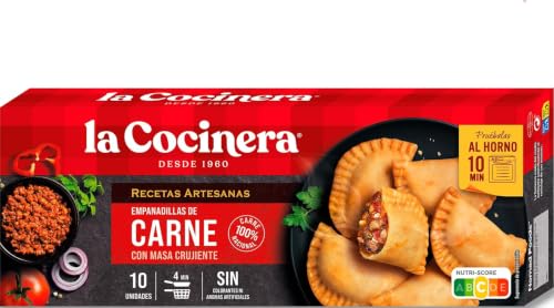 La Cocinera Empanadillas de Carne, Crujientes, Fáciles de Preparar, 312g