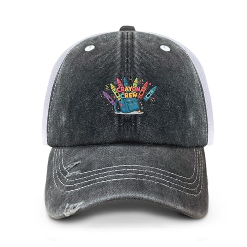 Crayon Crews Cute School Backpacks Art Baseball Hats Running caps