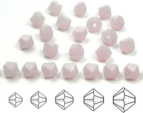 4mm Lila Opal, Czech MC Rondell Bead (Bicone, Diamond Shape), 2.5 Gross = 360 Pieces