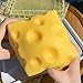 Yellow Cheese Squeeze Toy,Soft Novelty Toy, Rebounding Sensory,Help for Relax,Focus, Stress Relief Sensory Toy for Kids Adults, Cute Desk Toy Gift Food Theme Cheese Cubes(2.76 in)