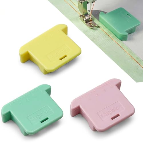 Guide De Couture Magnétique Réglable, 3 Pièces Aimants De Guidage Colorés pour Machine À Coudre, Accessoires De Couture pour Lignes Droites Précises,...