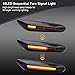 Qnbes 2PCS Smoke LED Side Marker Light Turn Signal Lamp Lens Fit for BMW E46 E90 E91 E92 E93 X3 E83 X1 E84 E81 E82 E87 E88 Smoke Dynamic Flowing Sequential