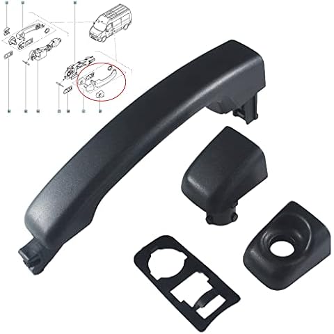 ZEALfix Door Handle for Renault Master MK3 Vauxhall Movano Vivaro Nissan NV400 MK3-MK4 806069981R Sliding Exterior Handle 806075963R Cover