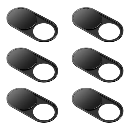 CloudValley Upgrade Webcam Camera Cover, [6-Pack] 0.027 inch Metal Camera Cover Slide for Mac, iPad, MacBook Pro, MacBook Air, Laptops, PC/Computer, Tablets, Web Blocker Protect Your Privacy