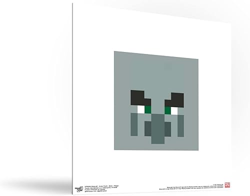 Miniatura 2 de Trends International Gallery Pops Minecraft Pixeles icónicos - Mobs - Arte de pared Pillager, versión sin marco, 12 x 12 pulgadas