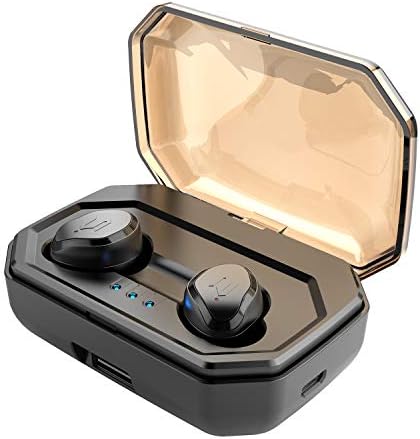 Amazon Co Jp 進化版 V5 0 スマホ充電可能 90時間音楽再生 Bluetooth イヤホン ブルートゥース イヤホン ワイヤレス イヤホン スポーツイヤホン Hi Fi 両耳 自動ペアリング 自動on Off c対応 左右分離型 音量調整 前曲次曲切替可能 充電式収納ケース付き Iphone