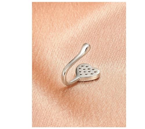 Image of RUVEE Nose & Ear Clip Titanium Plated Pin Non Pierced Just Press for Women & Girls Septum Ring