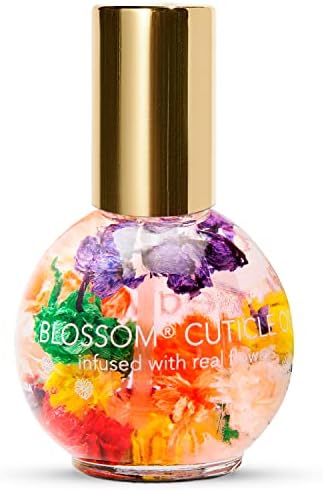 Blossom Hydrating, Moisturizing, Strengthening, Scented Cuticle Oil, Infused with Real Flowers, Made in USA, 0.42 fl. oz, Mandarin Orange (Cap Color May Vary)