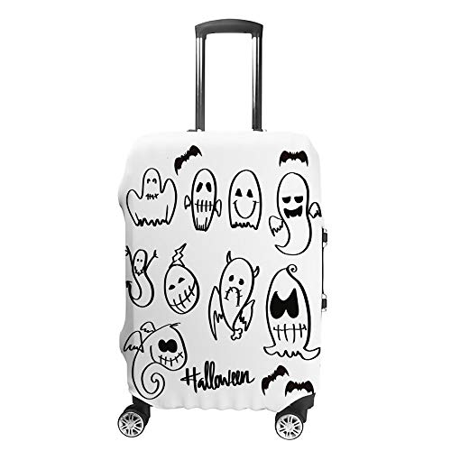 Housse de protection pour les bagages au motif fantômes d'Halloween lors de vos déplacements