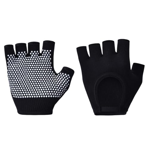 Acunny Guantes deportivos para mujer, guantes de yoga antideslizantes, 1 par de guantes de fitness para mujer, guantes de fitness, guantes ergonómicos para deporte, guantes transpirables, mango