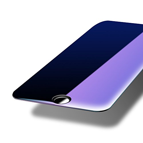 iPhone 7 Plus Screen Protector, Aothing Tempered Glass Screen Protective Film Full Cover HD Transparent 9H Anti-Scratch, Shatterproof, Bubble Free, Anti Blue-ray Easy Install (Black)