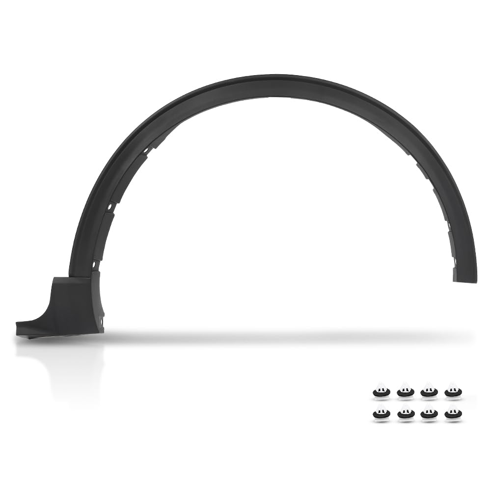 Front Passenger Side Fender Flare Compatible with Ford Escape 2020 2021 2022 2023 2024 LJ6Z16038AA, FO1291138 Black
