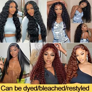 Miniatura 6 de 1 paquete de cabello humano virgen brasileño 100% sin procesar, 10A, cabello humano rizado profundo, ondulado, 20 pulgadas, color negro natural