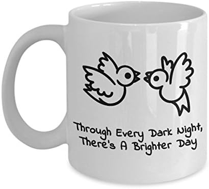 Tattoo artist Coffee Mug Best Funny Unique Style Tattooed Person Tea Cup Perfect Idea For Men Women Through every dark night