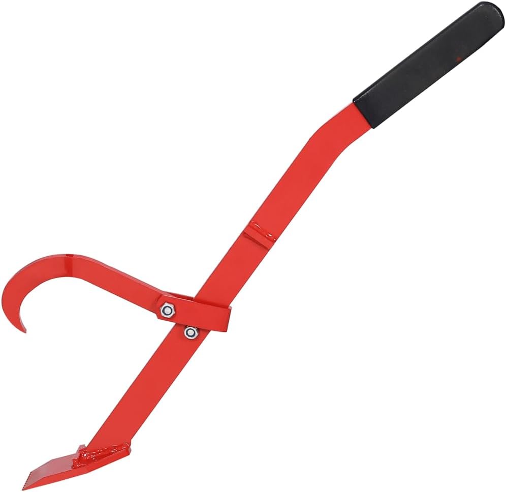 Hot Mom Tree Felling Lever 51inch,Heavy Duty (Red + Steel)