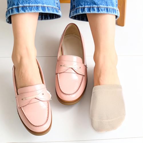 6 Pairs Toes Sock for Mules Women's Toe Topper Socks No Show Toe Topper Sock Comfortable Elastic Half Socks Non Slip Seamless Grip Covers for Multiple Shoes4