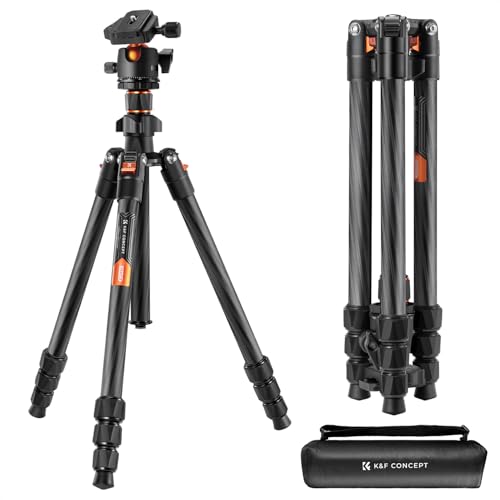 K&F Concept 64 Carbon Fiber Camera Tripod