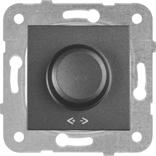 RL Mekanizma ve Düğme/Kapak 500W 20 Novella/Trenda Füme Pro Dimmer