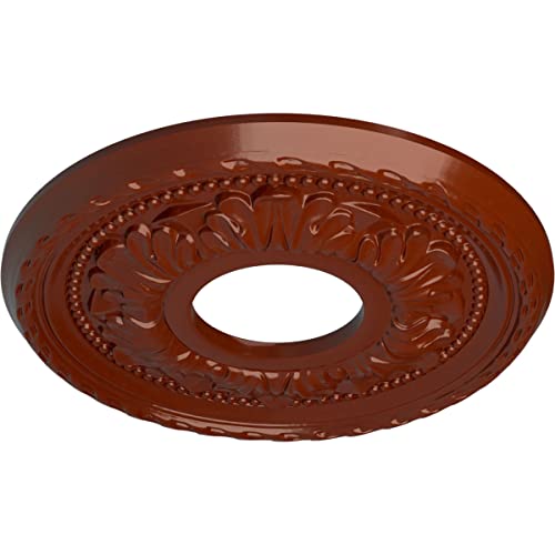 Image of Ekena Millwork CM11PMFIF Palmetto Ceiling Medallion, FireBrick
