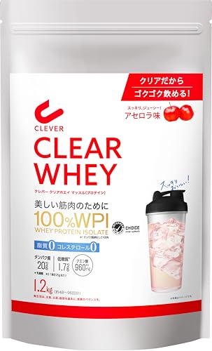クレバー クリア ホエイ プロテイン [WPI100%] マッスル アセロラ味...