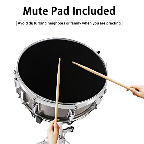 Eastrock Snare Drum Set 14X5.5 Inch For Students, Beginners With Gig Bag, Sticks, Stand, Drum Keys, Frosted Material Drum Skin, Champagne #TOP5