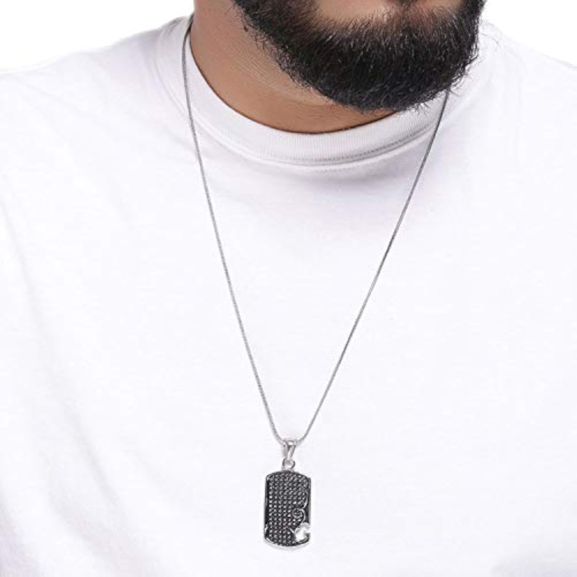 Stylish Pendant in Silver Finish