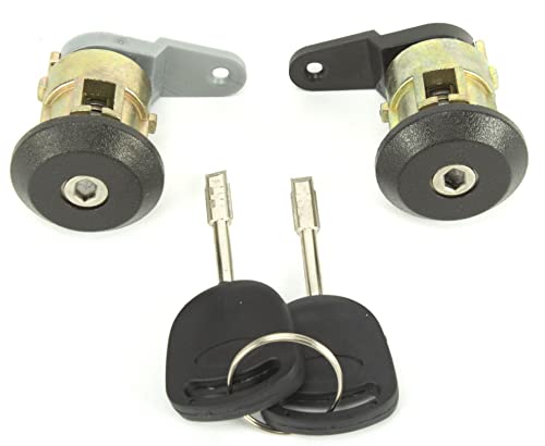 Cilindro Serratura Porta Anteriore Per Peugeot 206/206+ | Con 2 Chiavi | Ricambio Di Alta Qualità | Compatibilità Verificata