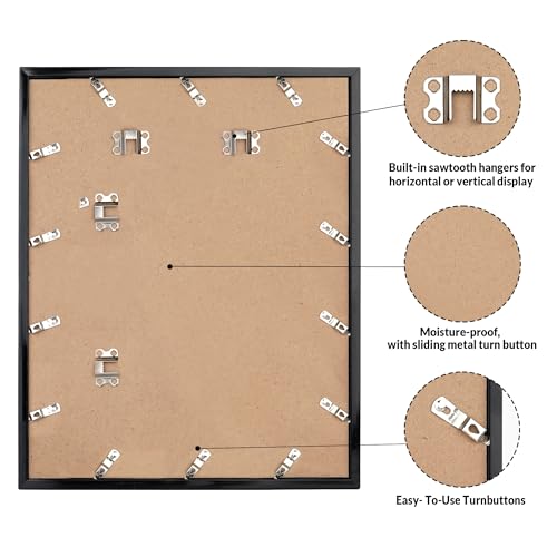 Image of LaVie Home 36x48 Picture Frame for Wall Display, 36x48 Black Picture Frame with HD Plexiglass, 36 x 48 Photo Frame 1 Pack, Display Frame for Vertical or Horizontal, Classic Collection