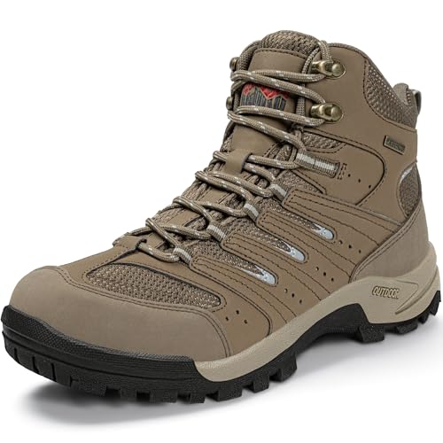 Image of R CORD Womens Hiking Boots Waterproof Slip-Resistant Cushioned Support Durable for Hiking, Travel, Rainy Days, Camping, and Outdoor Adventures