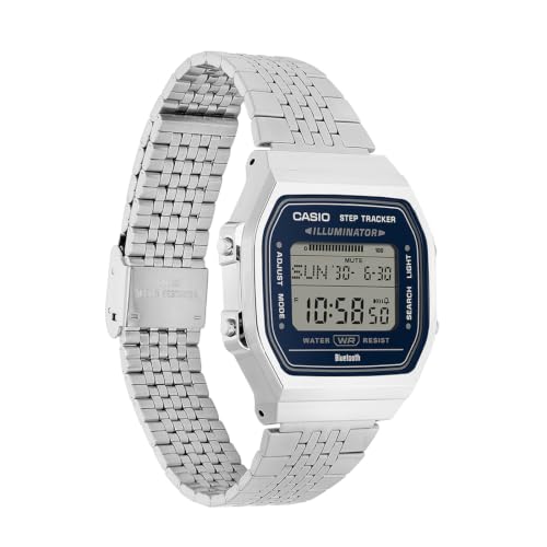 Image of Casio Vintage ABL-100WE-2ADF Digital Blue Dial Unisex Silver Stainless Steel Band (D444)