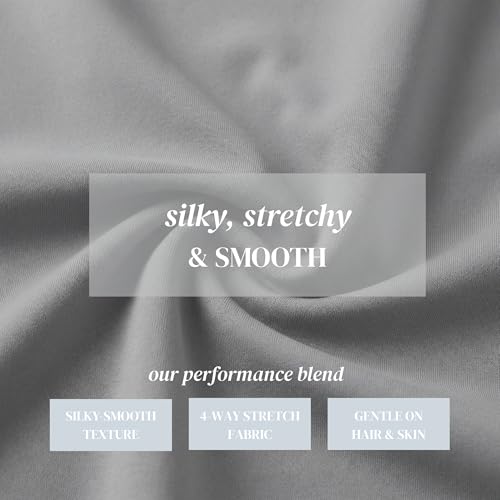 Image of Beckham Hotel Collection Cooling Pillowcases for Hot Sleepers, Standard /Queen Size Set of 2, Cool Bedding, Envelope Closure, Silky Soft, Breathable, Moisture-Wicking, Gray