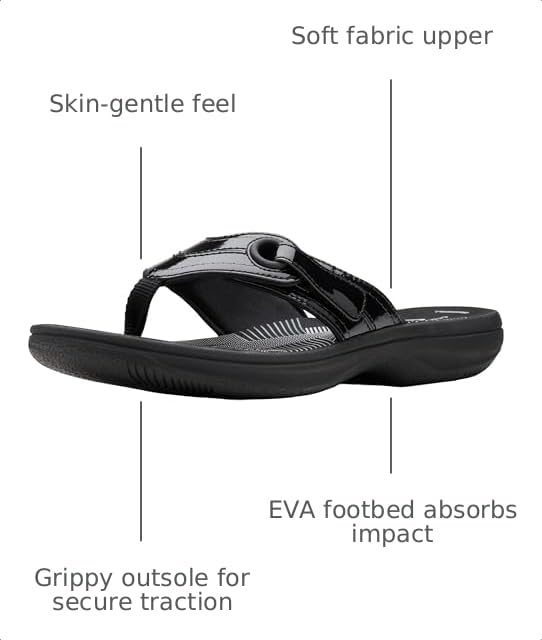 Image of Clarks Women's Breeze Reyna Cloudsteppers Flip-Flop