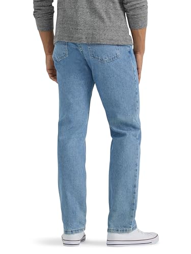 Wrangler Authentics Men's Classic 5-Pocket Regular Fit Cotton Jean, Light Stonewash, 33W x 29L
