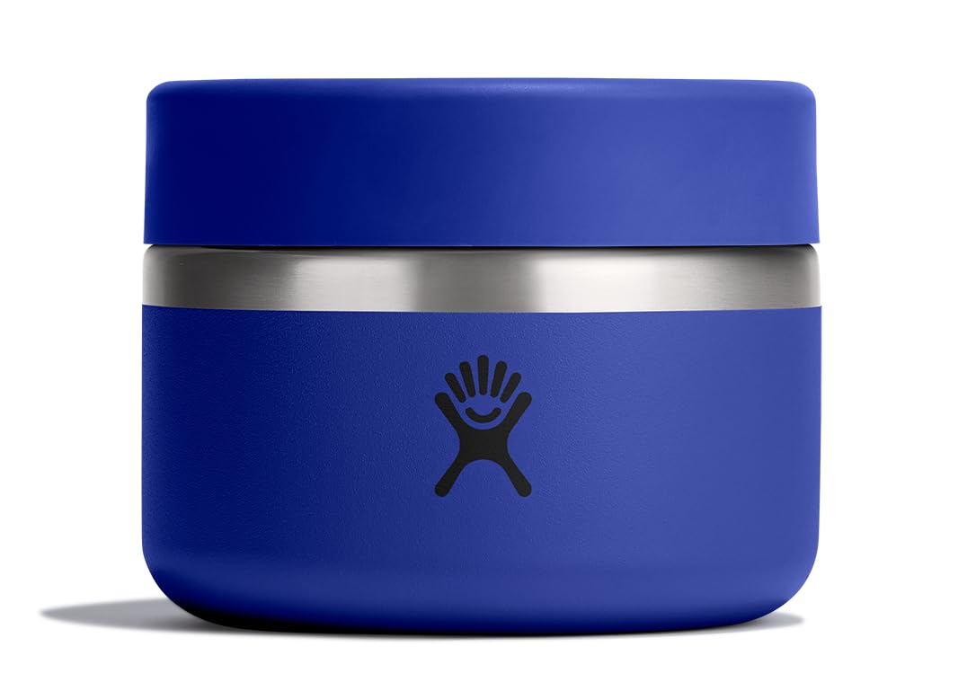 Hydro Flask Capri Blue Food Jar – Insulated Stainless Steel, Snack Travel Container For Hot Food & Soup 12 Oz