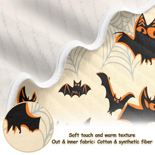 Burbuja Bats Webs Baby Blanket for Boys Girls, Nursery Soft Warm Swaddling Receiving Baby Blankets, 30x40 in Toddler Blanket2