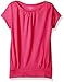 French Toast Girls' Short Sleeve Banded Bottom Crewneck Tee