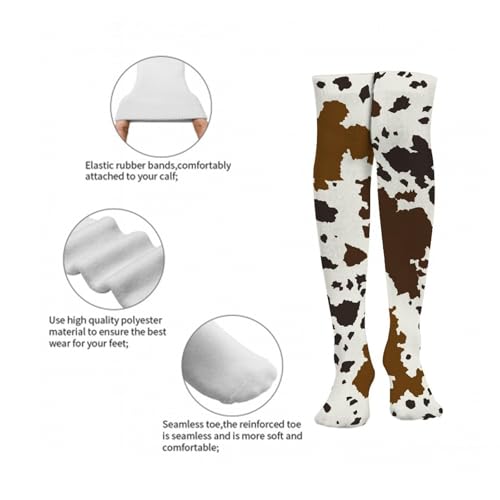 Personality Over The Knee High Boot Socks Long Leg Dress Decor For Men Women2