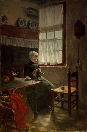 Tableaux peinture sur toile Max Liebermann déco chambre parentale style nordique