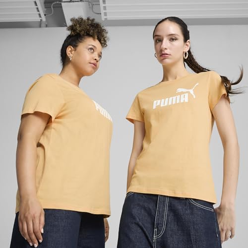 Image of Puma Women Cotton Letter Print Regular Fit Tees