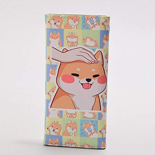GK-O Japanese Shiba Inu Dog Long Wallet Doge PU leather Billfold Kabosu Dog Coin Purse2