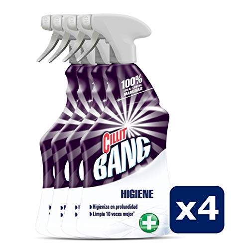 Cillit Bang Higiene - Limpiador higienizante en spray, pack de 4 x 750 ml