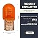 YYTQP 10 PCS Car T20 1881/7440 Turn Signal Bulb, Waterproof Lamp Housing Single Filament Bulb, Miniature Light Reverse, Parking, Tail Light, Plug and Play, Replacement for Cars, Trucks, SUVs (Amber)