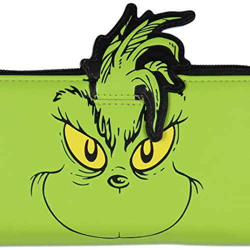 Bioworld How The Grinch Stole Christmas 3D Character Faux Leather Zip Closure Wallet4