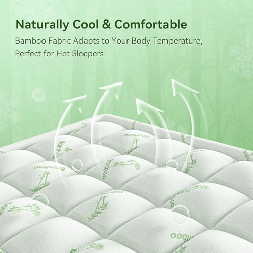 Anluoer Rayon Bamboo Memory Foam Topper