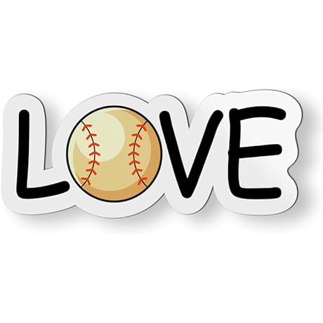 Love Baseball Ball Fridge Magnet