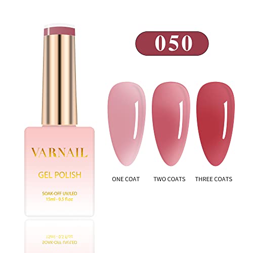 Kit VARNAIL Gel Jelly 6 Colores Translucidos 15 ml miniatura 3