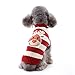 ABRRLO Hunde Pullover Weihnachten Dog Sweater Hundepullover Winter Haustier Strickpullover Hund Weihnachtspullover warme Fashion Urlaub Party Geschenk
