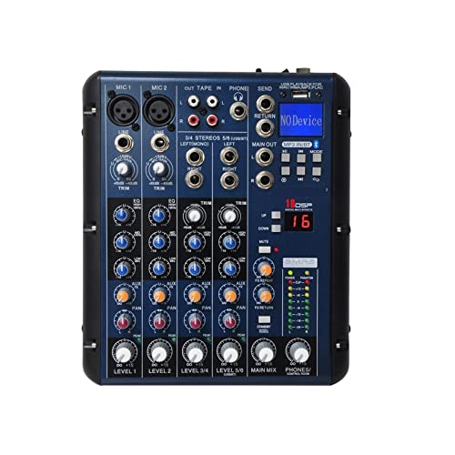 �I�[�f�B�I�~�L�T�[ SMR6�u���[�g�D�[�X USB���R�[�h2���m + 2�X�e���I6�`�����l��3�o���h EQ 16 DSP���� USB�v���̃I�[�f�B�I�~�L�T�[